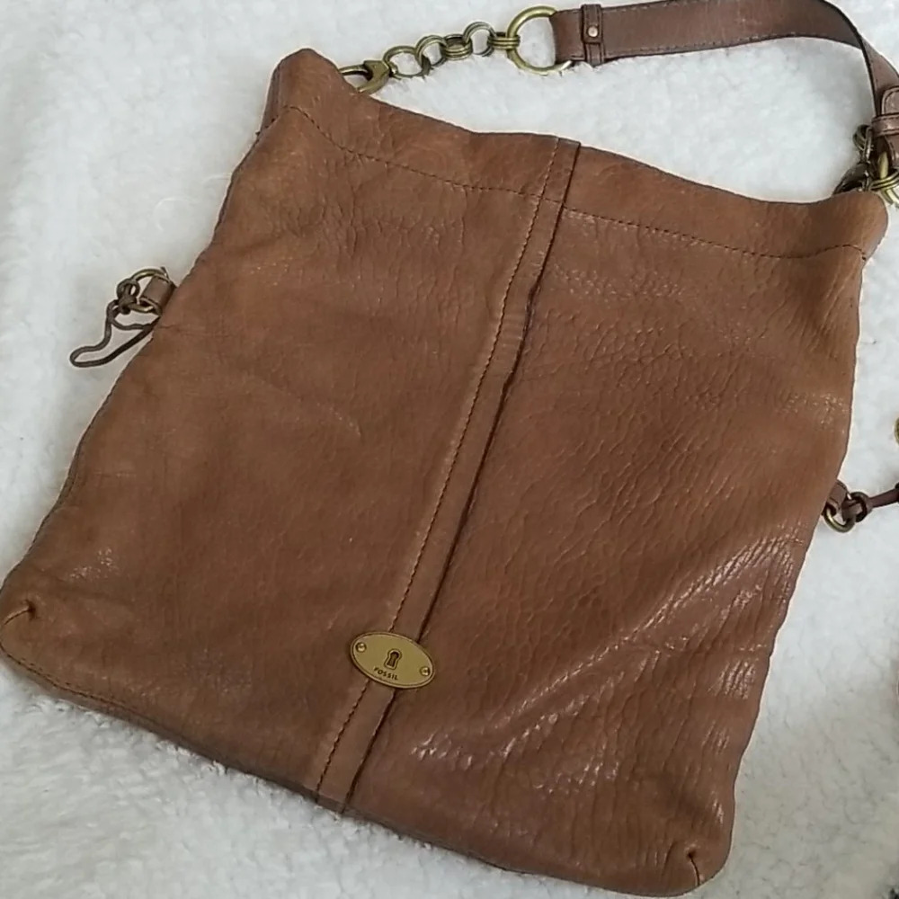 Fossil Leather Y2K Hobo